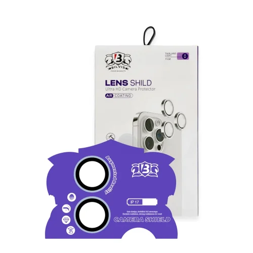Mey İthalat®  Apple iPhone 17 Bilvis Titan Kamera Lens - Açık Mavi