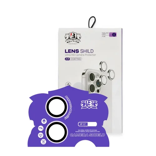 Mey İthalat®  Apple iPhone 17 Bilvis Titan Kamera Lens - Lila
