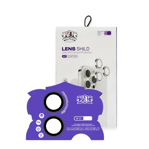 Mey İthalat®  Apple iPhone 17 Bilvis Titan Kamera Lens - Siyah