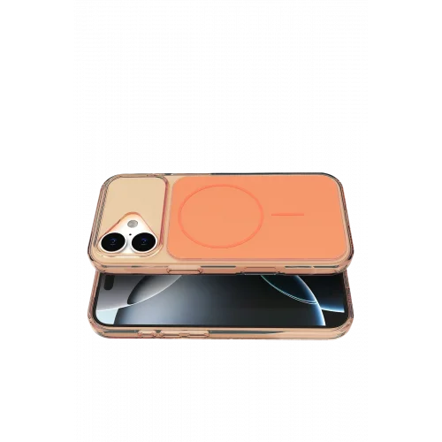 Mey İthalat®  Apple iPhone 17 Bruma Magsafe Kapak - Turuncu