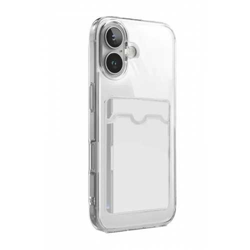 Mey İthalat®  Apple iPhone 17 Kart Şeffaf Silikon - Şeffaf