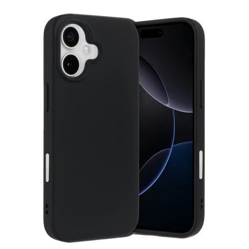 Mey İthalat®   iPhone 17 Nano içi Kadife Silikon - Siyah