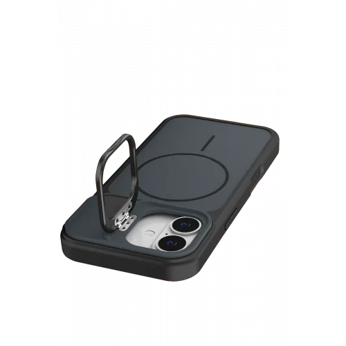 Mey İthalat®  Apple iPhone 17 Pale Magsafe Standlı Kapak - Siyah