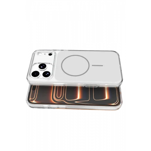 Mey İthalat®  Apple iPhone 17 Pro Bruma Magsafe Kapak - Gümüş