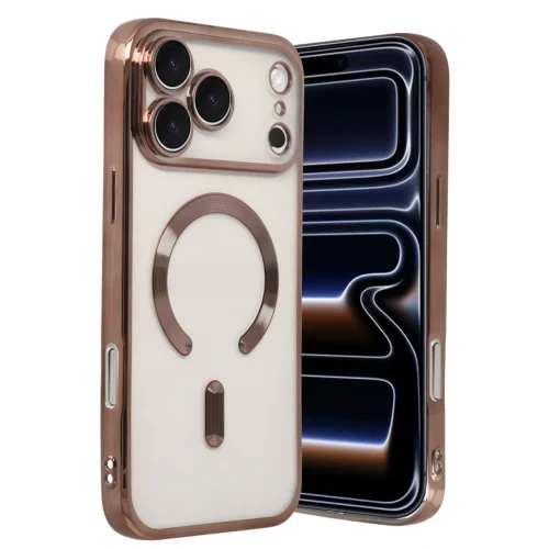 Mey İthalat®  Apple iPhone 17 Pro Kross Magneticsafe Kapak - Çöl Titanyum