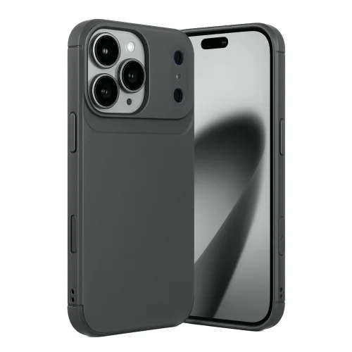 Mey İthalat®  Apple iPhone 17 Pro Max Auto Focus Karbon Kapak - Gri