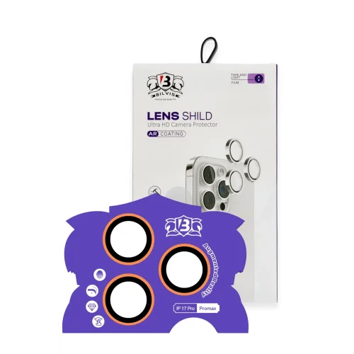 Mey İthalat®  Apple iPhone 17 Pro Max Bilvis Titan Kamera Lens - Turuncu