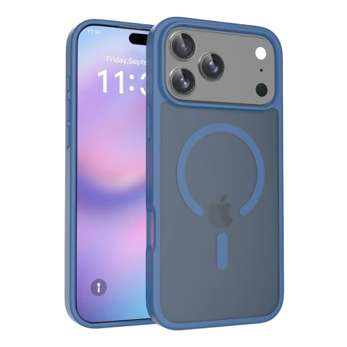 Mey İthalat®  Apple iPhone 17 Pro Max Jota Magsafe Kapak - Lacivert