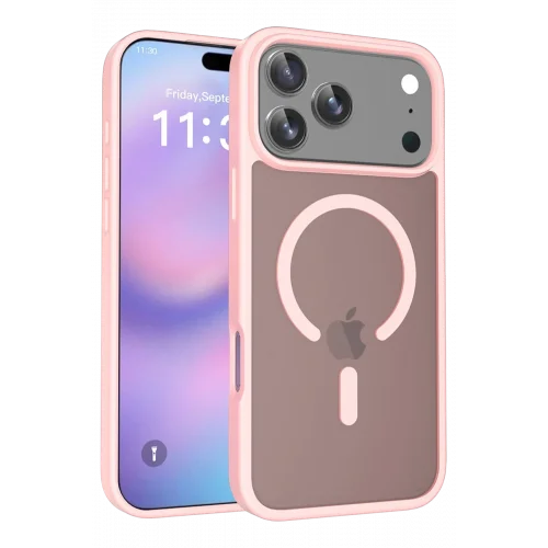 Mey İthalat®  Apple iPhone 17 Pro Max Jota Magsafe Kapak - Pudra