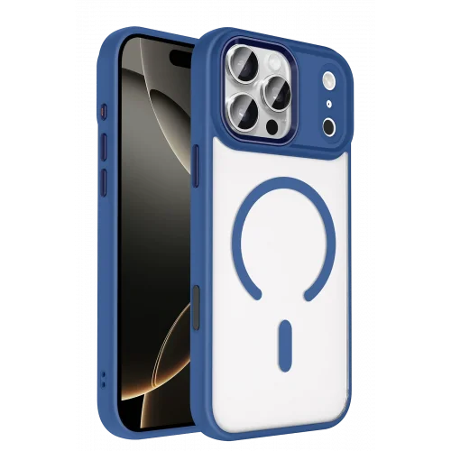 Mey İthalat®  Apple iPhone 17 Pro Max Terea Magsafe Kapak - Lacivert