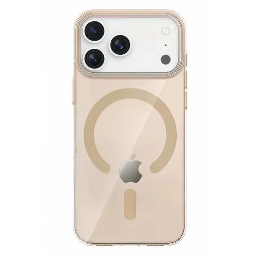 Mey İthalat®  Apple iPhone 17 Pro PC Blank Magsafe Kapak - Çöl Titanyum