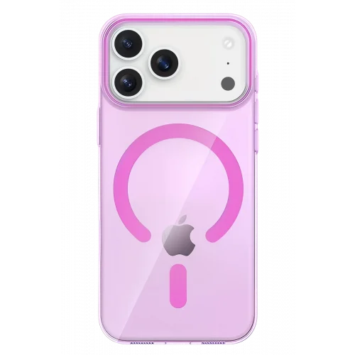 Mey İthalat®  Apple iPhone 17 Pro PC Blank Magsafe Kapak - Pembe