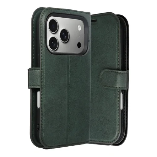 Mey İthalat®  Apple iPhone 17 Pro Trend S Plus Kapaklı Kılıf - Yeşil