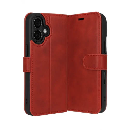 Mey İthalat®  Apple iPhone 17 Trend S Plus Kapaklı Kılıf - Kırmızı