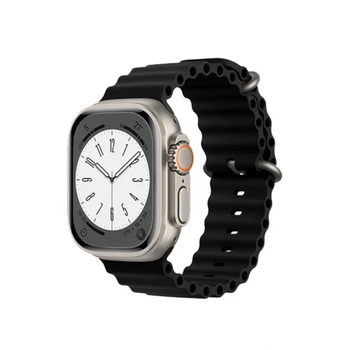Mey İthalat®  Apple Watch 38mm Ocean Kordon - Siyah