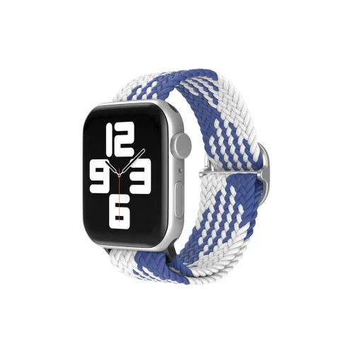Mey İthalat®  Apple Watch 38mm Star Kordon - Mavi-Beyaz