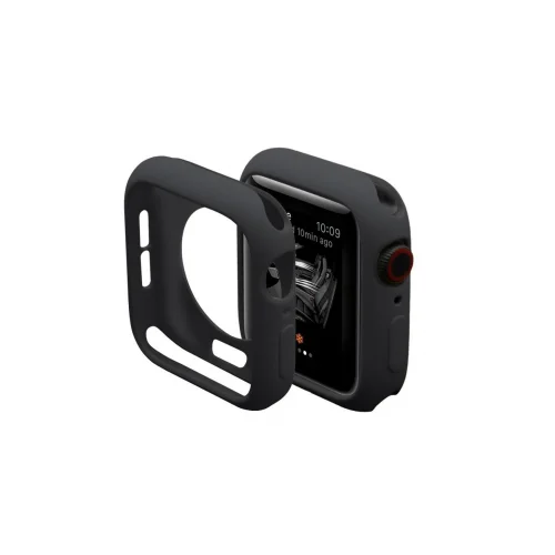 Mey İthalat®  Apple Watch 40mm Silikon Alt Kasa - Siyah