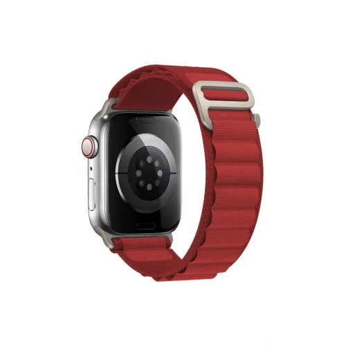 Mey İthalat®  Apple Watch 42mm Mountain Kordon - Kırmızı