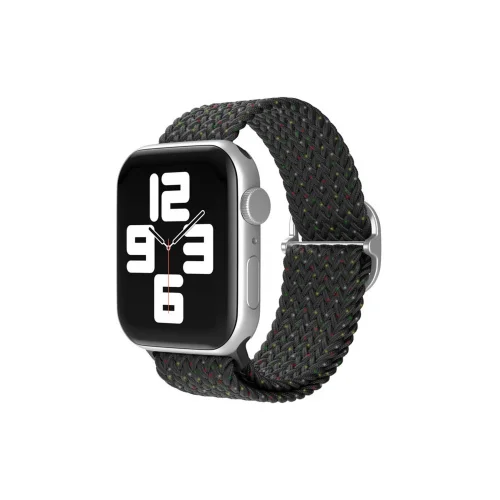 Mey İthalat®  Apple Watch 42mm Star Kordon - Benekli Siyah