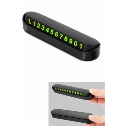 Mey İthalat® Araç İçi Numaratör Numaralık Oto Cam Kartı Fosforlu Numaratör