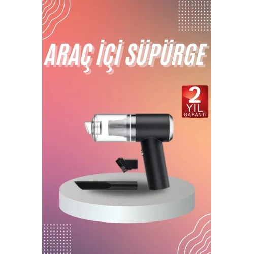 Mey İthalat® Araç İçi Süpürge Kablosuz Şarjlı Elektrikli Süpürge Elde Taşınabilir