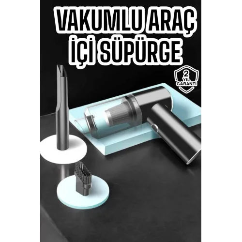 Mey İthalat® Araç İçi Süpürge Vakumlu Şarjlı Süpürge Filtreli