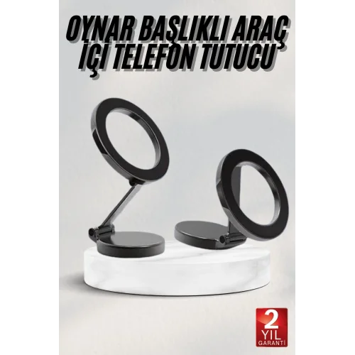 Mey İthalat® Araç Içi Telefon Tutucu İOS Uyumlu Magsafe Manyetik Mıknatıslı
