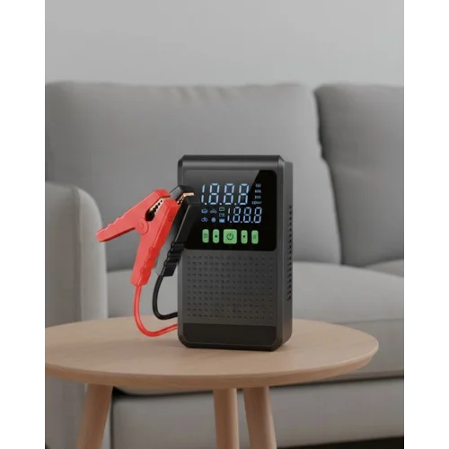 Mey İthalat® Araç İçin Akü Takviye Cihazı ve Kablosuz Hava Kompresörü