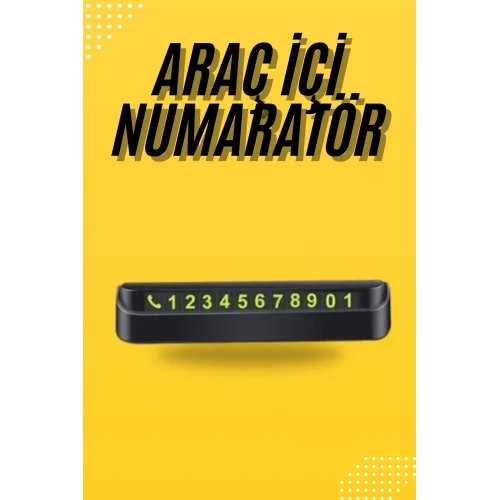 Mey İthalat® Araç Park Numaratörü Tüm Araçlara Uyumlu Araba Numaralık