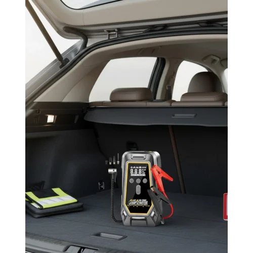 Mey İthalat® Araçlar İçin Akü Takviye ve Dijital Hava Kompresörü 16000 mAh