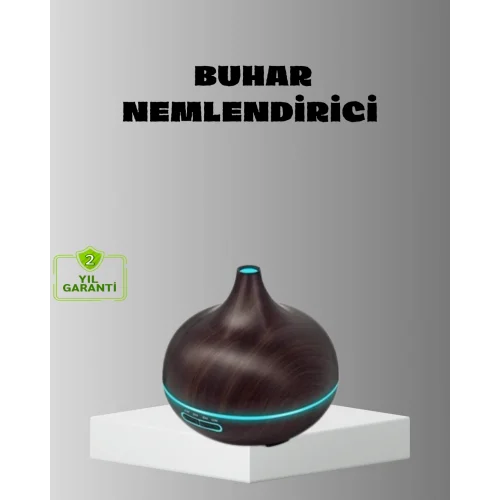 Mey İthalat® Aromaterapi Difüzörü 550 ml Ultrasonik Nemlendirici Otomatik Kapanma Özellikli
