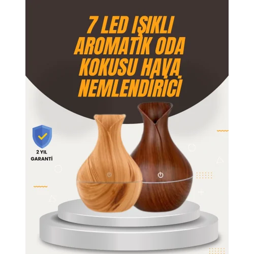 Mey İthalat® Aromaterapi Özellikli Ultrasonik Taşınabilir Oda ve Ofis Nemlendirici