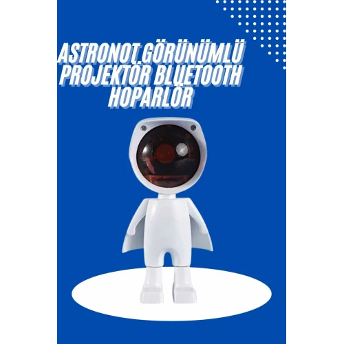 Mey İthalat® Astronot Işık Projektörü Gökkuşağı Projeksiyon Gece Lambası Hediyelik