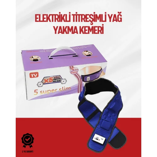 Mey İthalat® Ayarlanabilir Hızlı Elektrikli Masaj Kemeri – Yağ Yakımına Yardımcı