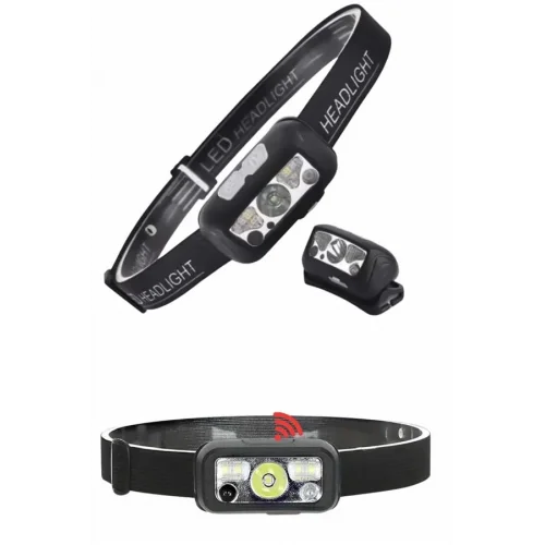 Mey İthalat® Ayarlanabilir Kafa Lambası Type-C Şarjlı Kompakt Kamp Lambası