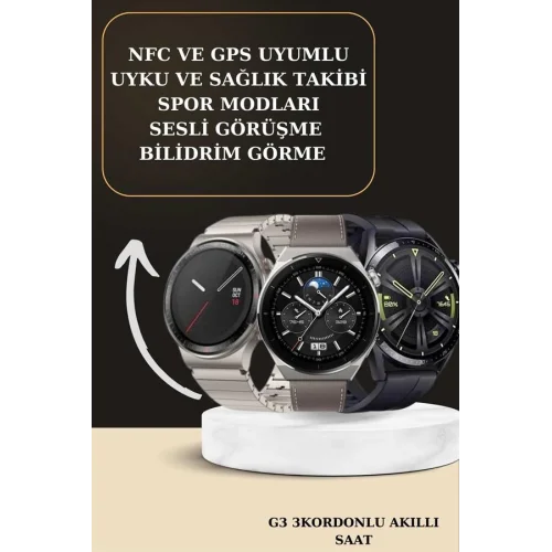 Mey İthalat® Aynalı Bluetooth Kulaklık Yeni Nesil Akıllı Saat Titreşimli Nabız Ölçer Spor Modları