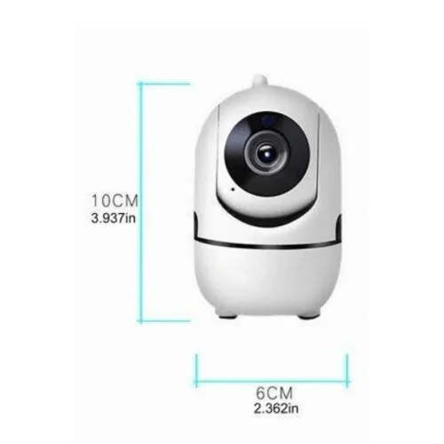 Mey İthalat® Baby Kamera Kablosuz 720P Beyaz 360 Derece Wifi Kamera Full HD 1080p