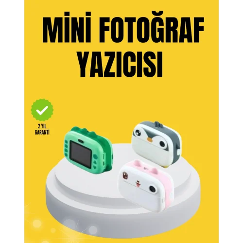Mey İthalat® Baskı Kamera – Çift Lensli, Anında Baskı ve 10X Zoom Özellikli Dijital Fotoğraf Makinesi