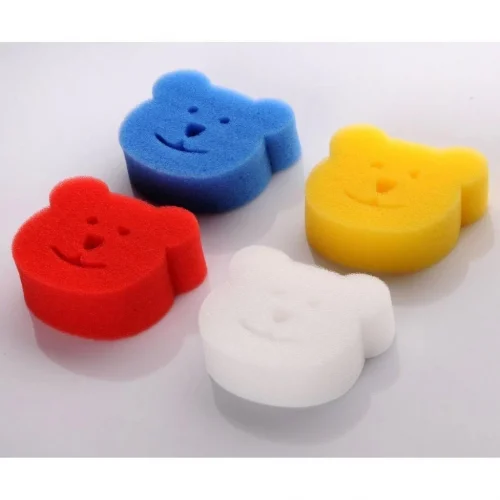 Mey İthalat®   Bebek Banyo Yıkama Süngeri 4Lü