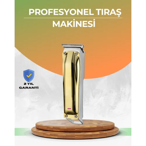 Mey İthalat® Berber Tipi Saç Sakal Kesme Makinesi USB Şarjlı Sessiz Motorlu