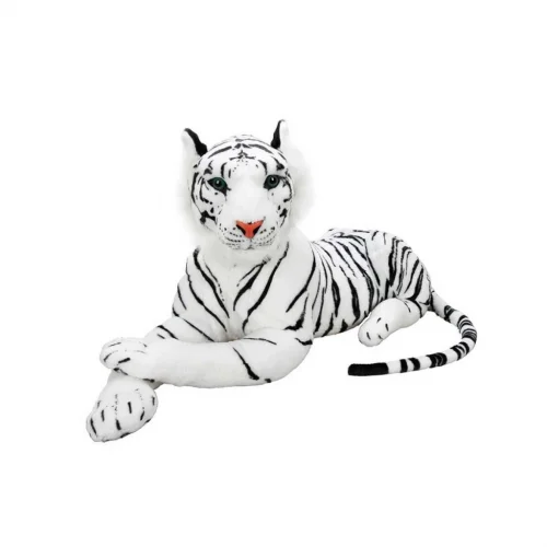 Mey İthalat®  Beyaz Kaplan Peluş 44cm