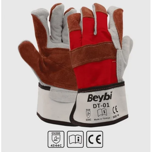 Mey İthalat® Beybi DT-01 Deri Takviyeli Eldiven NO:10