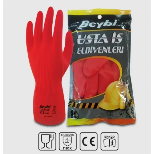 Mey İthalat® Beybi Usta İş Lateks Eldiven NO:9