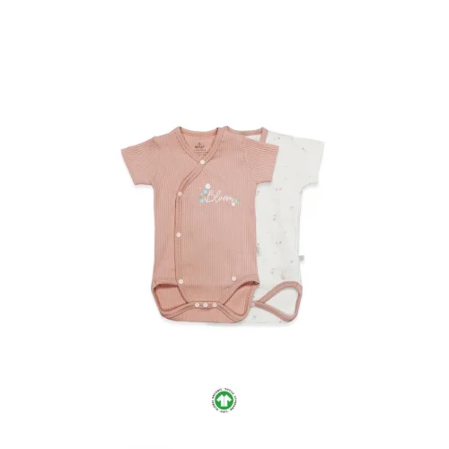 Mey İthalat® 2li Yarım Kol Badi 17119 Ekru Gül Kurusu