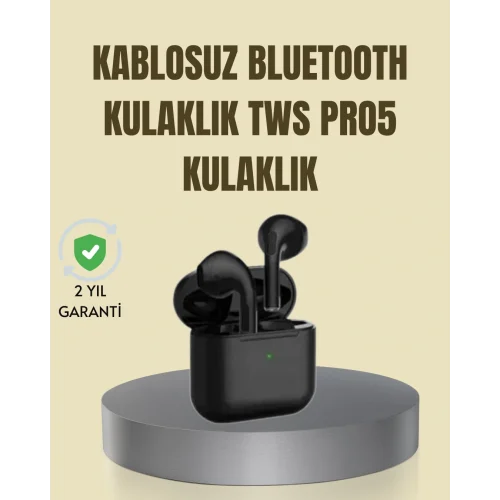 Mey İthalat® Bluetooth 5.1 Teknolojili TWS Pro 5 – Güçlü ve Kararlı Bağlantı