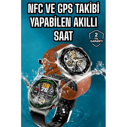 Mey İthalat® Bluetooth Bağlantılı Akıllı Saat Tüm Telefonlara Uyumlu Değiştirilebilir Kordon