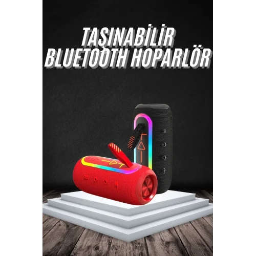 Mey İthalat® Bluetooth Hoparlör USB Şarjlı Uzun Pil Ömrü Android ve İOS Uyumlu Renkli