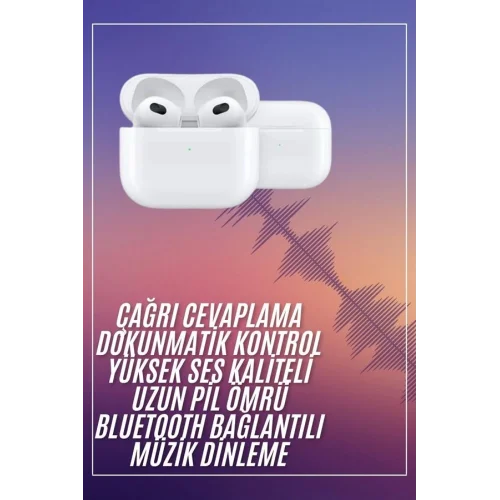 Mey İthalat® Bluetooth Kulaklık 3. Nesil Ios Android Uyumlu Yeni Nesil Wireless Charge
