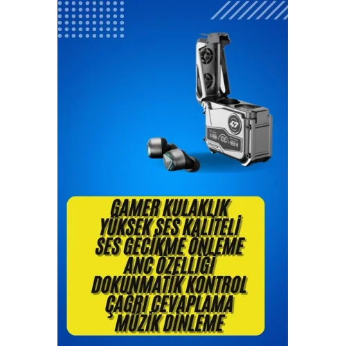 Mey İthalat® Bluetooth Kulaklık Dokunmatik Kontrol Tws kablosuz kulaklık Hi-fi Stereo
