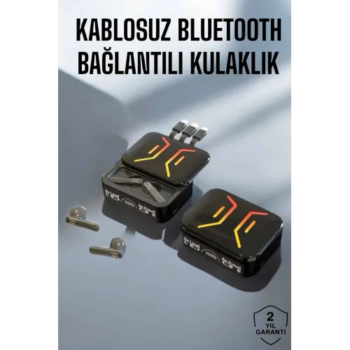 Mey İthalat® Bluetooth Kulaklık Gürültü Önleyici Yüksek Ses Kaliteli Kablosuz